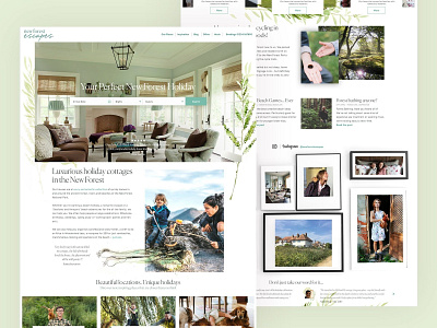 New Forest Escapes - Detail design luxury luxury brand travel ui ux web webdesign