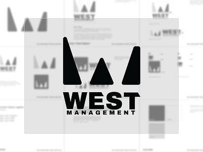 West Management Identity branding identity illustration minimal vector