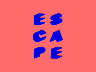 Escape festival logo graphic design identity logo