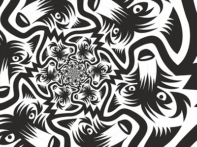 Wolf Tessellation endless mcescher inspired tessellation wolf