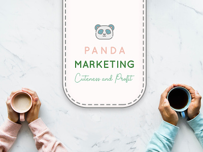 Panda D banner banner design blue branding identity logo marketing marketing agency marketing campaign marketing site pink web
