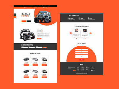 Car Rental website Template