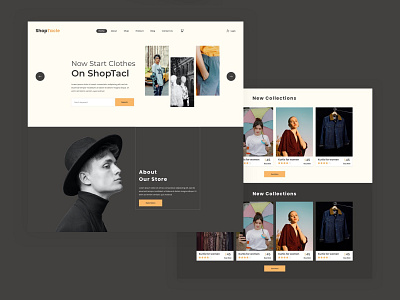 Clothes Store Website Design branding ui