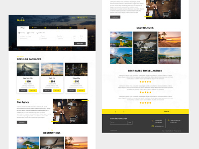 Flight and Hotels Booking Website Design