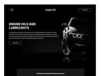 Engine Oil Home Page Design