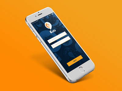 Mobile App Proposal app application blue eat food mobile orange restaurant