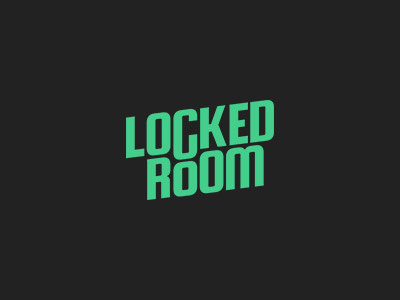 Escape Room logo design escape room green logo mint room typo