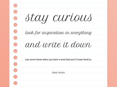 Stay Curious