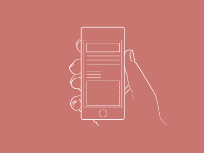 iPhone Illustration illustration iphone lines