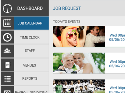 Dashboard web app