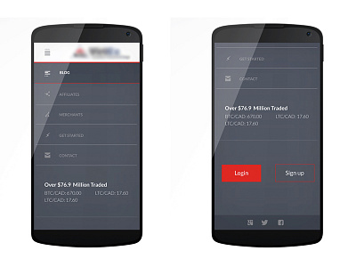 Responsive Mobile Menu flat gray menu responsive