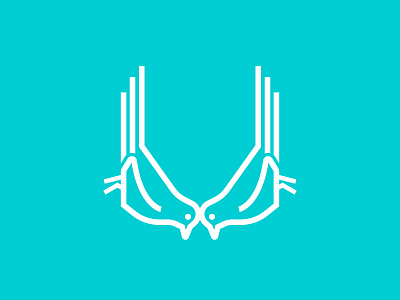 U de Urraca 36 days of type cute animal kawaii logo logo design logodesign logotype vector