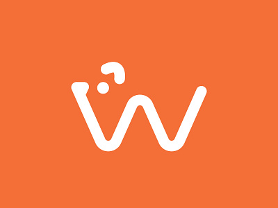 W de Wombat 36 days of type illustration kawaii logo logo design logodesigner logotype vector