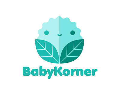 BabyKorner Logo Proposal cute animal design illustration kawaii kawaii art logo logodesign logotype typography vector