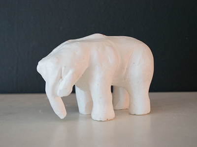 El Mano (plastic) cast chavant elephant hands mano plastic sculpture smooth on