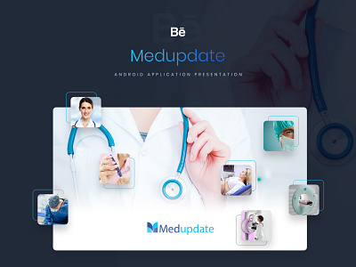 Medupdate Android App android android ui blue design doctors medical medical app minimal mobile mobile ui user experience user interface ux