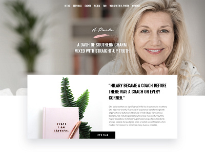 Hilary Porta Website script font web web design website design women empowerment