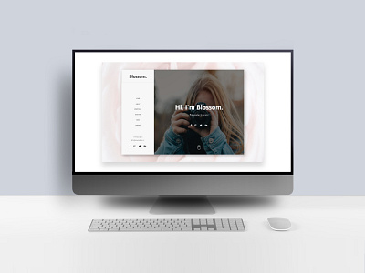 BLOSSOM- Resume Website personal website resume web design wordpress