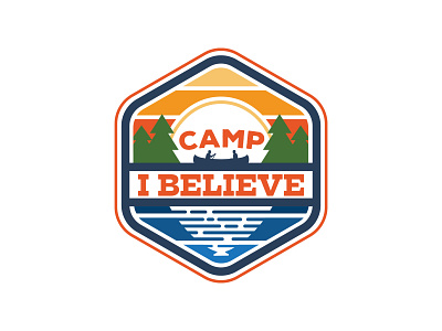 Camp I Believe camp camping logo logo design patch