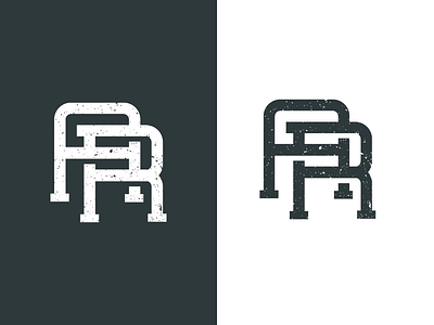 AR MONOGRAM ar logo monogram rebound vintage