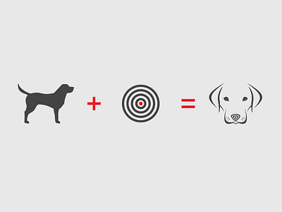 BULLSEYE K9 DETECTION - PROCESS bullseye canine design dog logo math nose process target