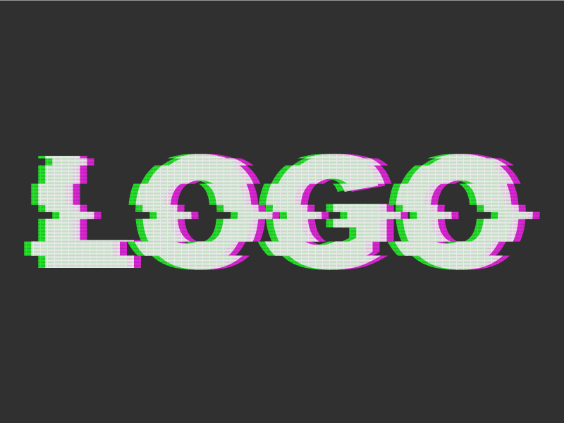 GLITCH LOGO by Charlie Tighe on Dribbble