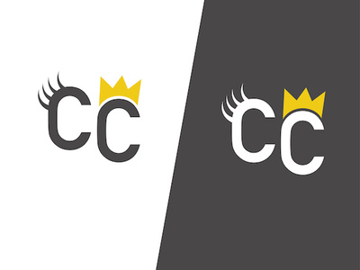 COIFFED CHAOS - LOGO crown design eyelash logo rebound