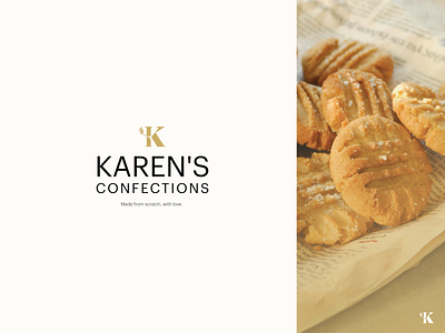 Karen's Confections Logo bakery bakery logo brand design branding moments small business successstory