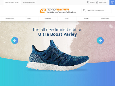 E-commerce Homepage for Online Shoe Retailer