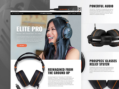 Turtle Beach design ecommerce gaming headsets product shopify turtle beach video games web