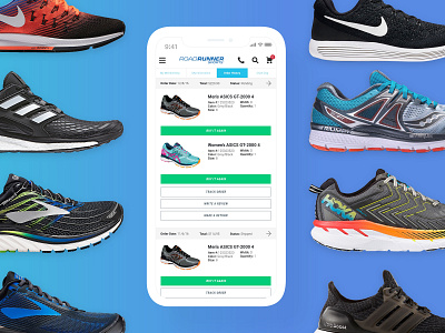 My Account Section - Road Runner Sports