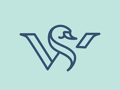 SW Monogram logo monogram swan