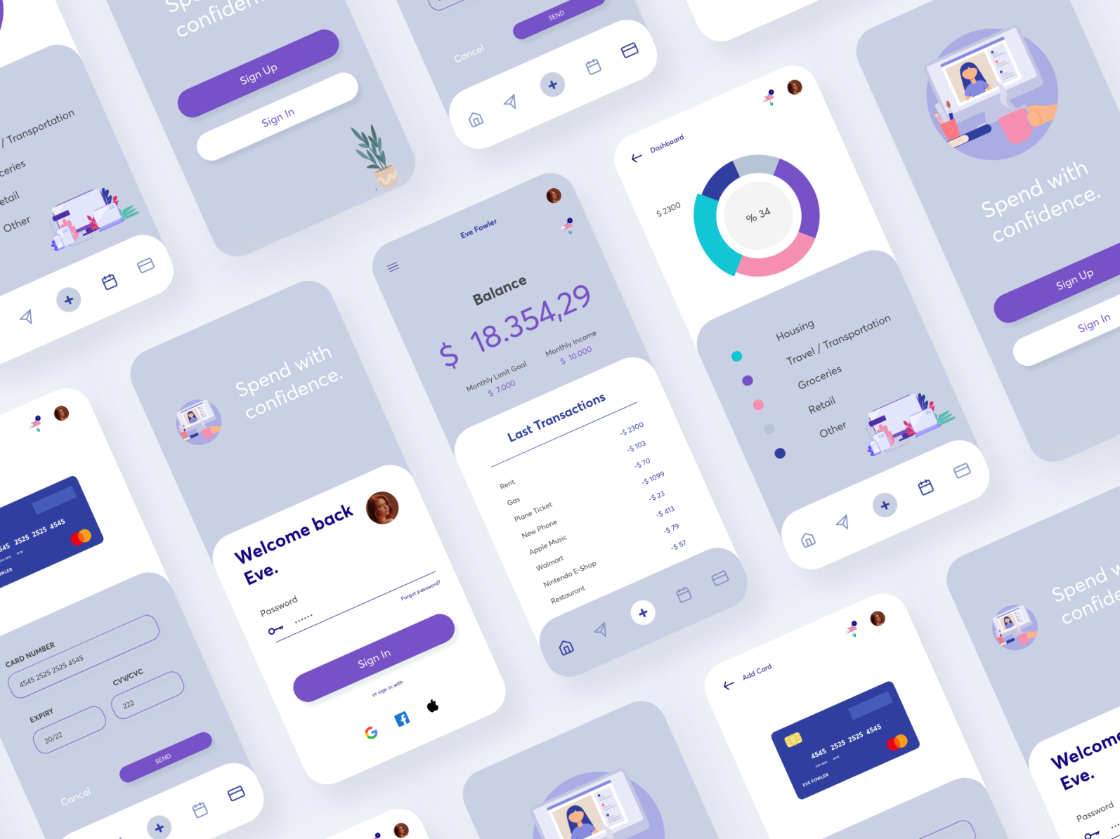 Budget Track App UI by Su Korkmaz on Dribbble