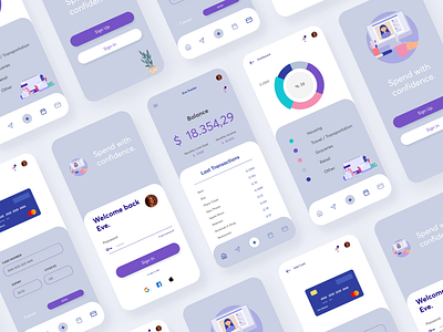 Budget Track App UI app application bank budget budget app budgeting clean finance modern ui ux web web design