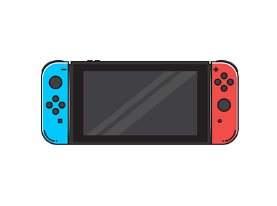 Nintendo Switch Illustration console icon icon design iconography illustration illustration art illustration design illustration digital illustrator logo logodesign minimal nintendo nintendoswitch sticker vector