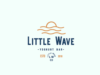 Logo Concept for Little Wave 99designs american branding design logo modern vintage