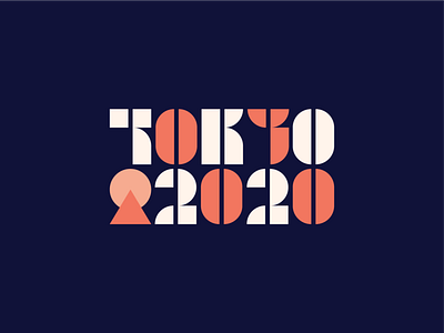 Tokyo 2020 2020 design japan logo olympics tokyo typeface typography