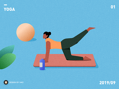 YOGA all design dribbblers! illustration sport