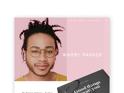 Warby Parker UI Exploration design ui ux website