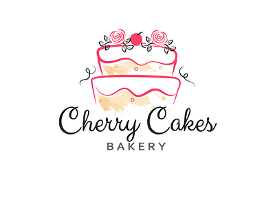 Cherry Cakes Logo branding design illustration illustrator logo vector