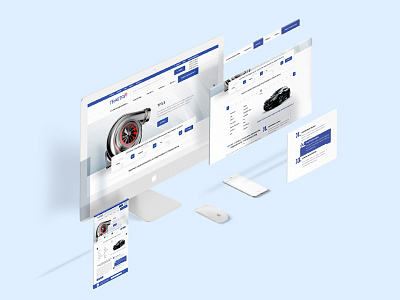 E-commerce web design car e commerce page parts service station web webdesign website