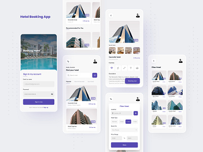 Hotel Booking App app design hotel hotel booking mobile rental room booking ui ux