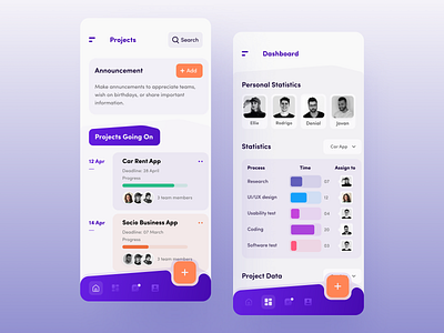 Project Management App app design best dribbble shot branding business office space product project management schedule app scheduler task management timer app ui ux