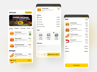 Qr Foodie - Webapp for Mobile