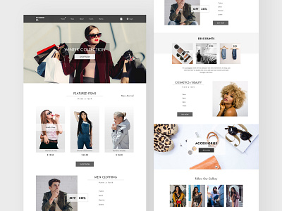 Fashion Ex. e-commerce website delivery design ecommerce ecommerce shop fashion online shop online shopping ui ux web