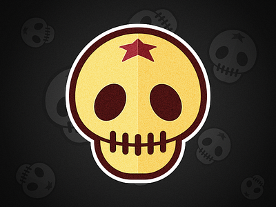 Skull avatar avatar five pointed star illustration skull