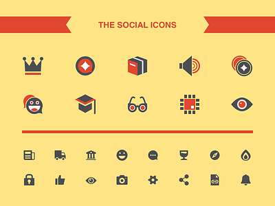 The social icons business circle icons product social