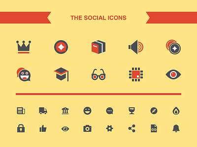 The social icons