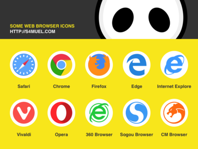 Free Web Browser Icons Sketch Download By S4MUEL - Dribbble