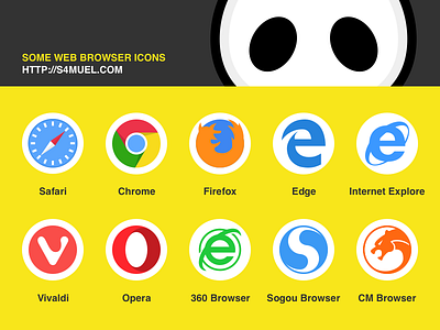 Free web browser icons Sketch download